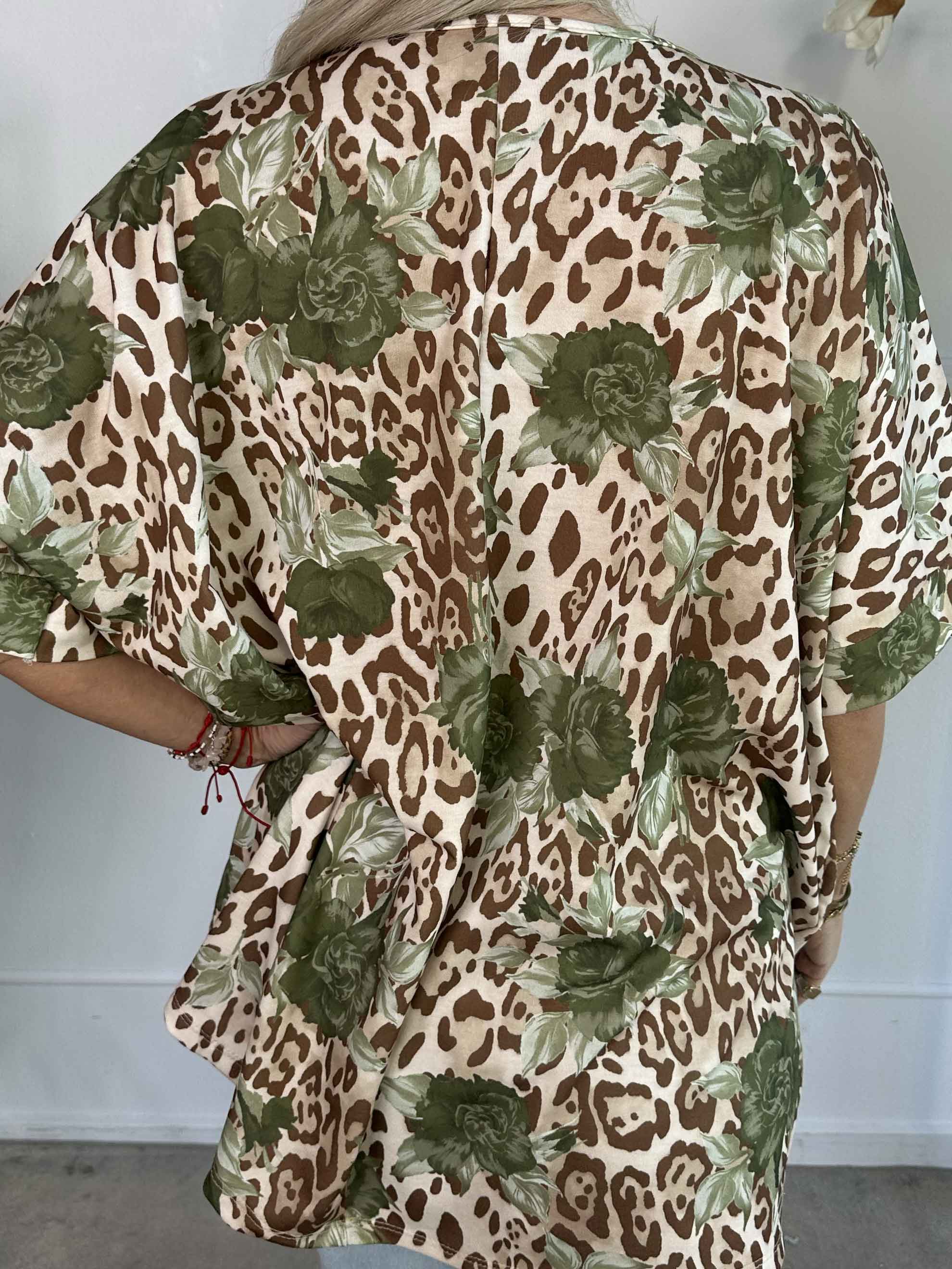 Mintu Leo - Blødt t-shirt i bomuld med leopardprint